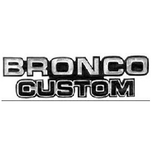 Bronco Custom Emblem 78-79 - WILD HORSES Full Size Ford Bronco Parts