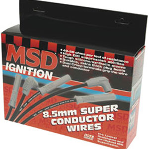 Buy MSD 8.5mm Super Conductor Spark Plug Wire Set BLACK