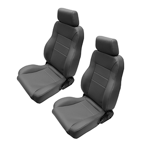 WH Front Bucket Seats in Gray, 66-77 Bronco, Seats & Seat Parts: WILD ...