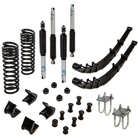 Stock Height Suspension w/Wild Horses, Bilstein or Rancho Shocks, 66-77 Ford Bronco