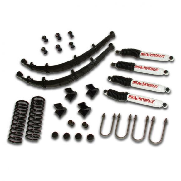 1.5 inch Lift Kit, System 3 w/Wild Horses Shocks, 66-77 Ford Bronco