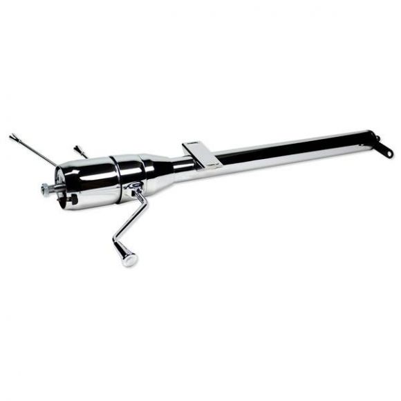 Chrome Tilt Steering Column w/Automatic Column Shifter, 2.25-inch OD, Universal