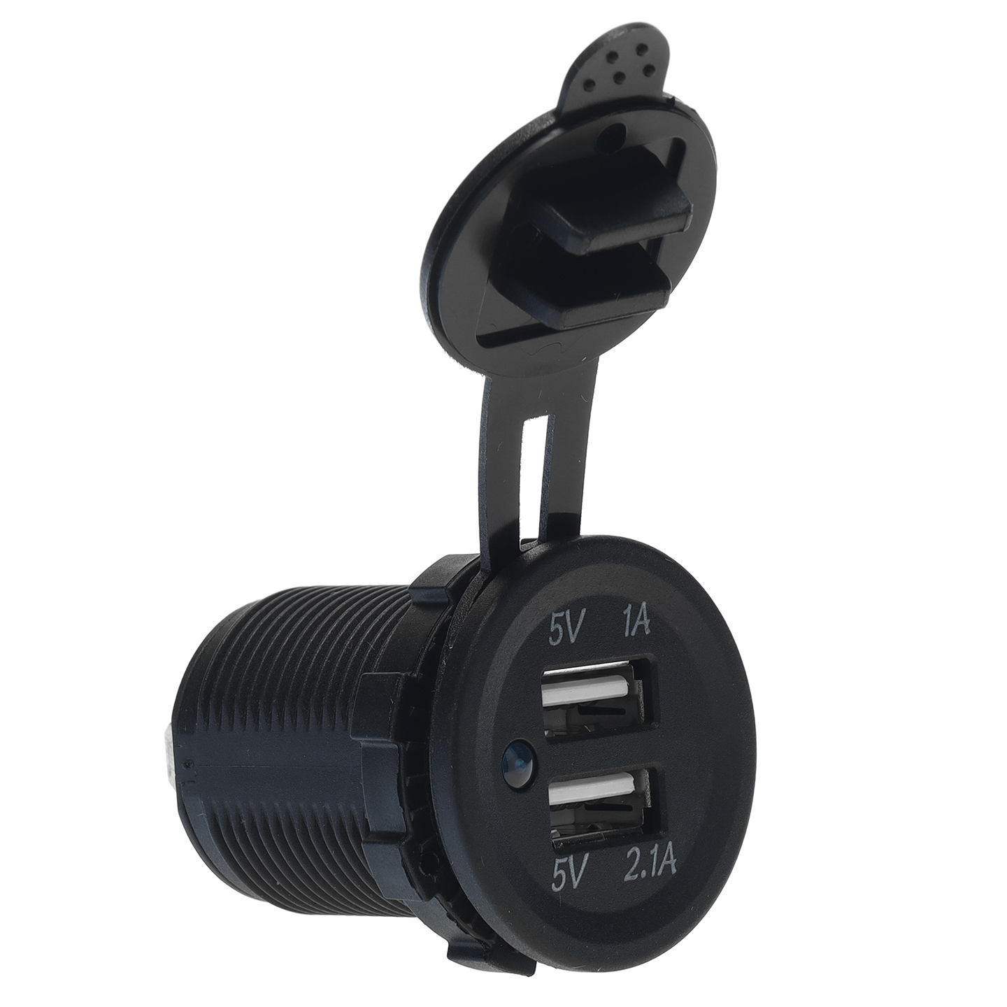 2-Port USB Round Socket for Custom Mount
