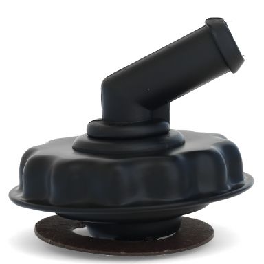 Black Oil Cap with PCV Elbow, 66-77 Ford Bronco