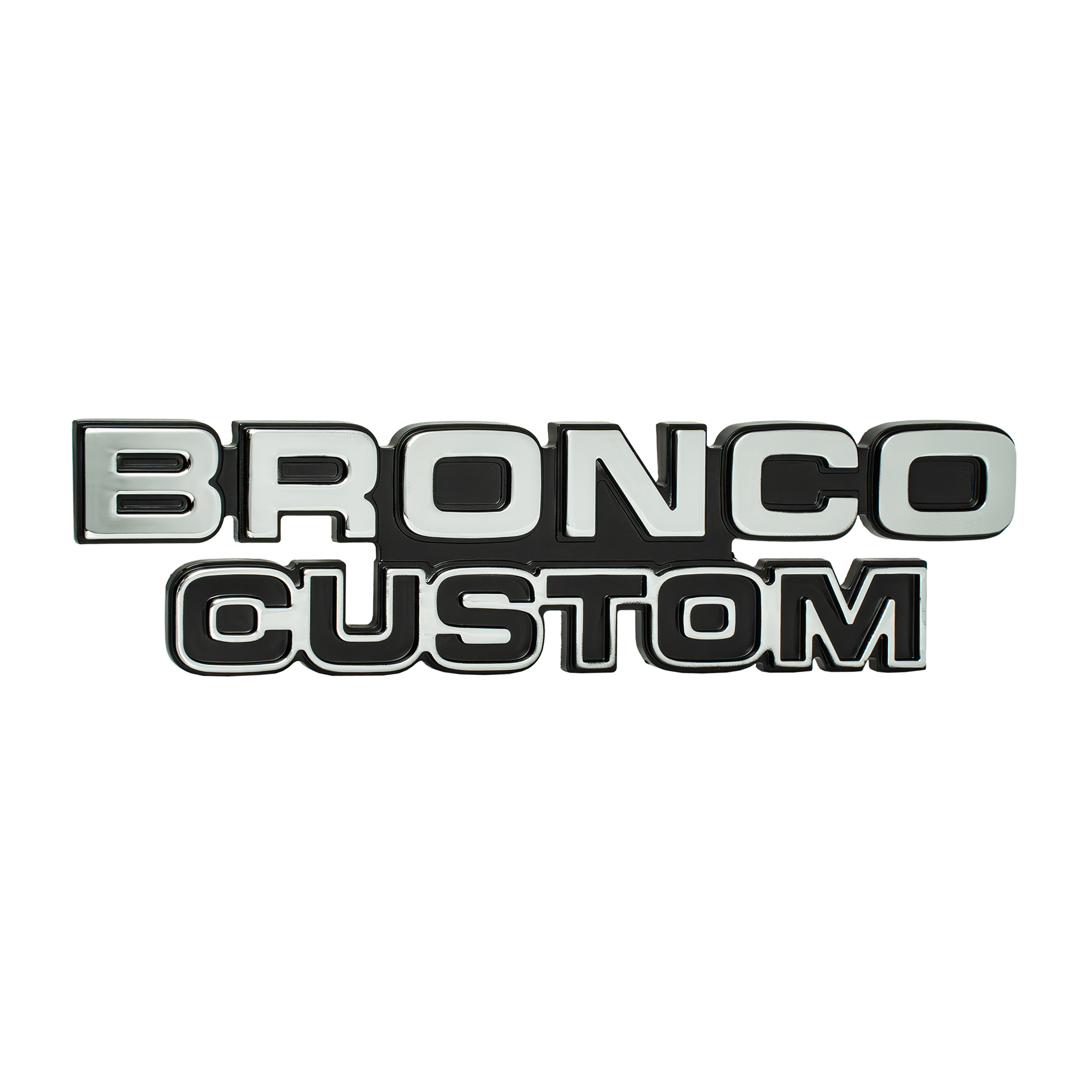 Bronco Custom Emblem, 78-79 Bronco