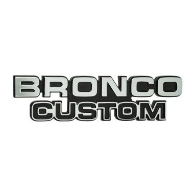 Bronco Custom Emblem, 78-79 Ford Bronco