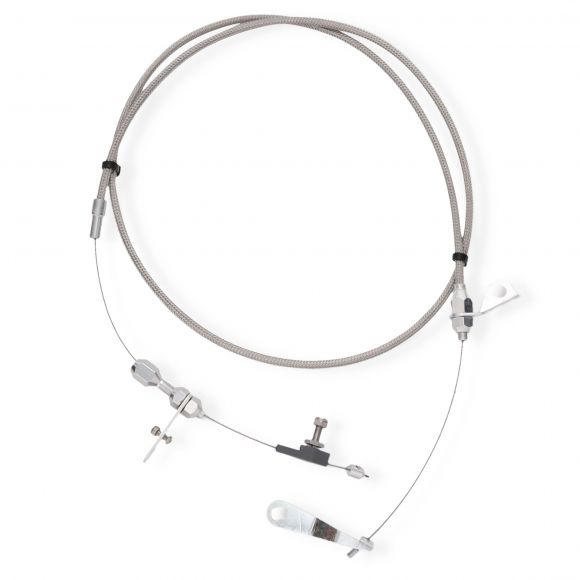 Stainless C4 Automatic Kick Down Cable, 73-77 Bronco