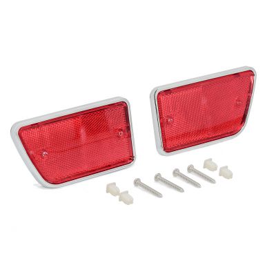 Red Rear Side Reflectors (pair), 68-69 Ford Bronco