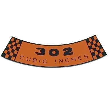 302 Air Cleaner Sticker Decal
