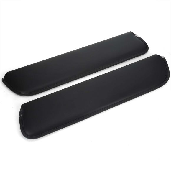 Black Sun Visors without Rods (pair), 66-77 Ford Bronco