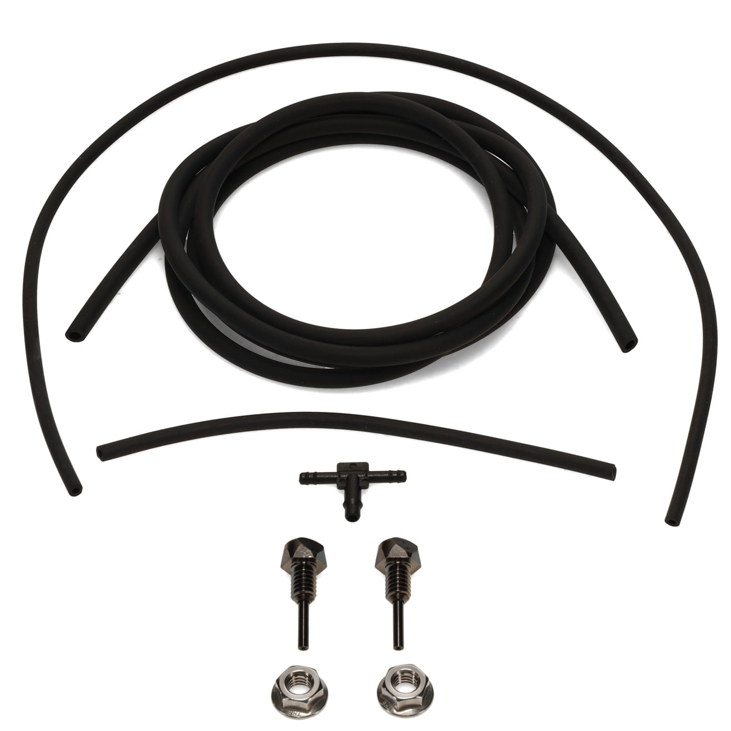 Windshield Washer Hose Kit with Black Nozzles, 66-77 Bronco