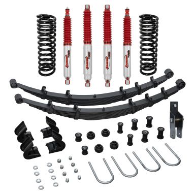 Early Bronco 3.5-inch Suspension Lift w/Rancho 9000XL Shocks - System 3