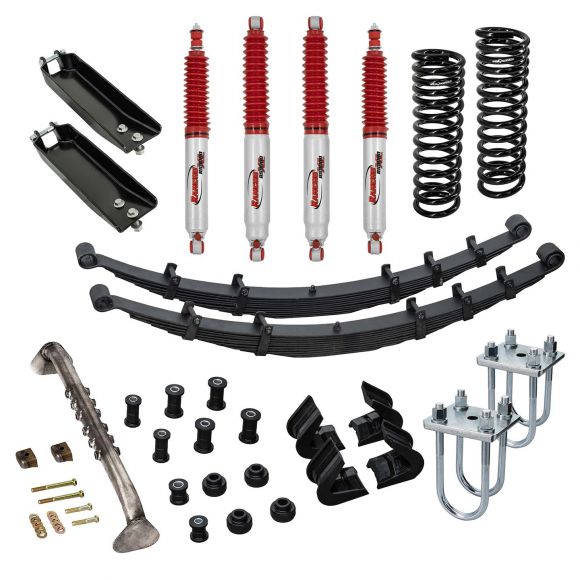 Early Bronco 2.5-inch Suspension Lift w/Rancho 9000XL Shocks - System 16