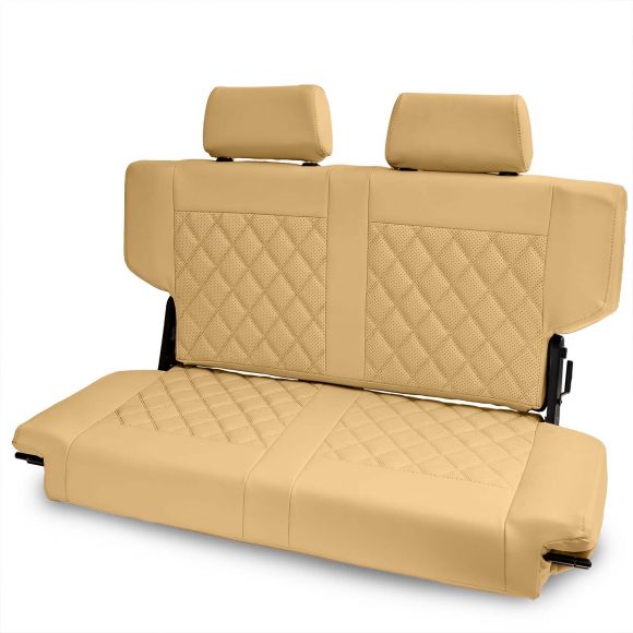 Caballo Classic Cashew Diamond Fold & Tumble Rear Bench Seat, 66-77 Bronco