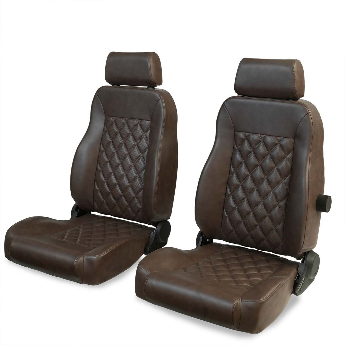 Caballo Dark Saddle Diamond Early Bronco Front Bucket Seats