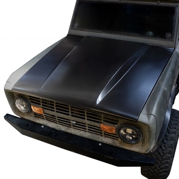 F-35 Stealth Steel No Vent Hood, 66-77 Ford Bronco