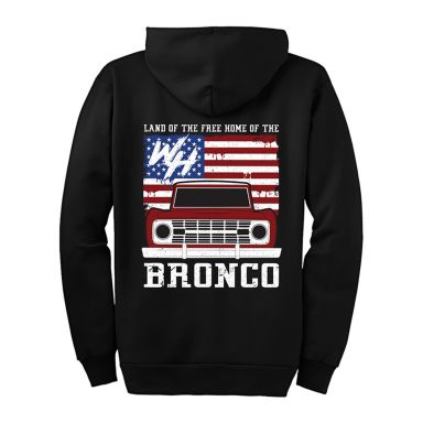 WILD HORSES 'Home of the Bronco' Black Hoodie