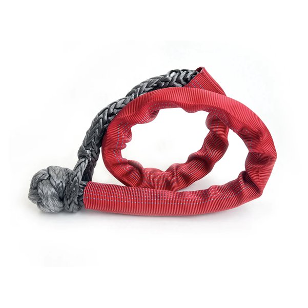 Yankum Ropes 7/16 x 20 'Double Loop' Soft Shackle - RED Chafe Sleeve