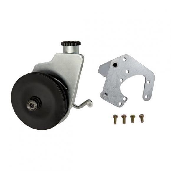 Power Steering Pump Swap Kit, Upgrade Stock V-Belt, 73-77 Ford Bronco