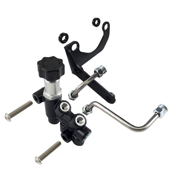MOAB Prop Valve with Bracket & Line Kit Right Side Drop use with Wilwood Master Cylinder