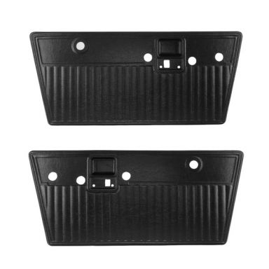 Black Plastic Pleated Door Panels (pair), 68-77 Ford Bronco