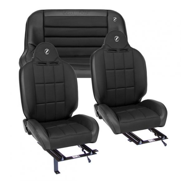 Corbeau Baja RS Seats w/Brackets, 40" Bench, 66-77 Ford Bronco