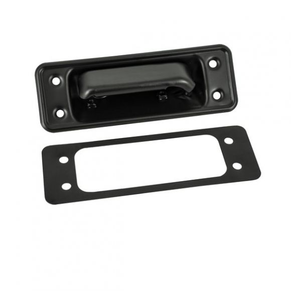 Deluxe Black Satin Tailgate Handle Kit, 66-77 Ford Bronco