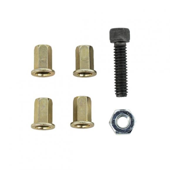 Squeeze Nut Hardware Kit for Tailgate, 66-77 Ford Bronco