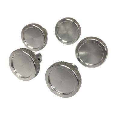 WH Billet Dash Knob Kit (5 Knobs), 66-77 Ford Bronco