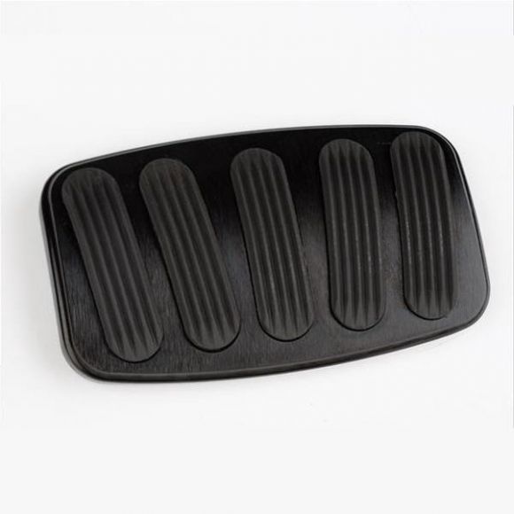 Lokar Black Billet Aluminum Automatic Power Brake Pedal Pad Large, 76-77 Ford Bronco