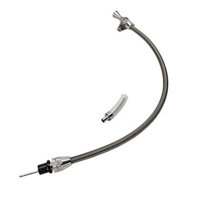 700R4 Auto Transmission Flexible Braided Stainless Oil Pan Dipstick
