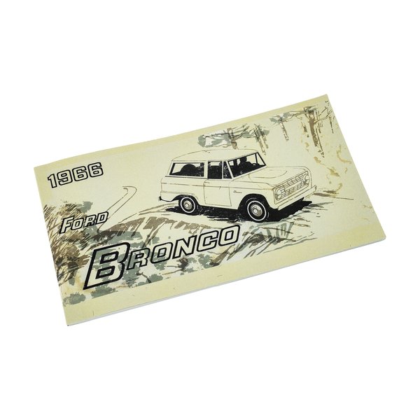 1966 Ford Bronco Owners Manual
