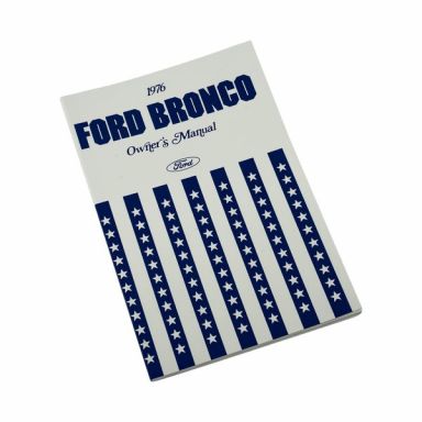 1976 Ford Bronco Owners Manual