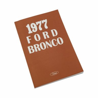 1977 Ford Bronco Owners Manual