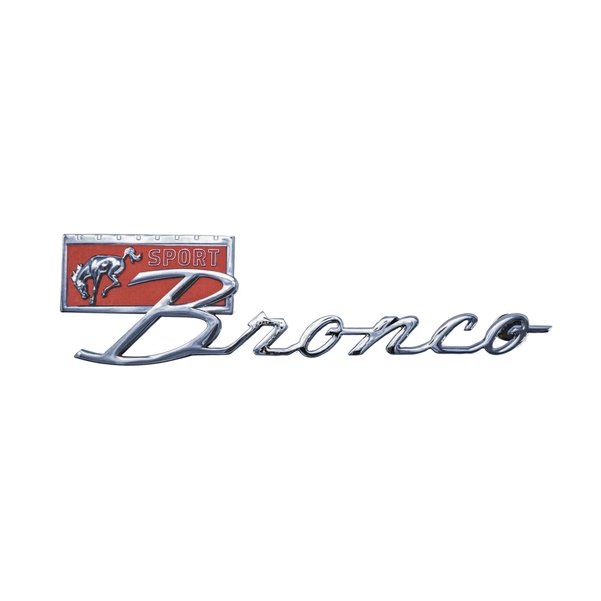 Bronco Sport Script Magnetic Emblem, 7" x 2"