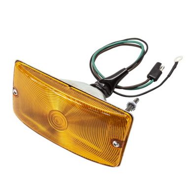 Front Turn Signal Assembly w/Amber Lens, 69-77 Bronco
