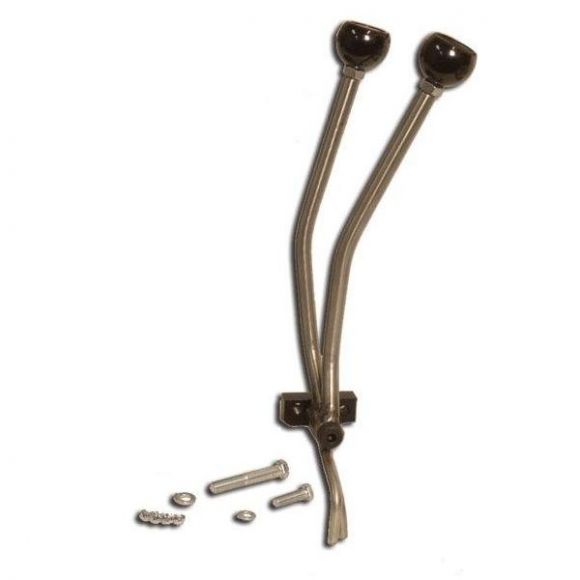 Twin Stick Transfer Case Shifter for NV3550/Ford ZF, 66-77 Bronco