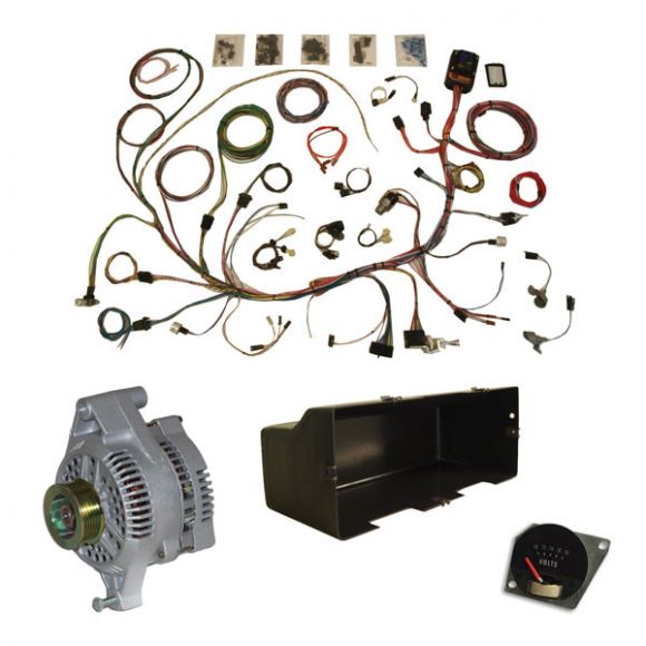 WH Deluxe Rewire Kit with American Autowire Harness, 66-77 Ford Bronco