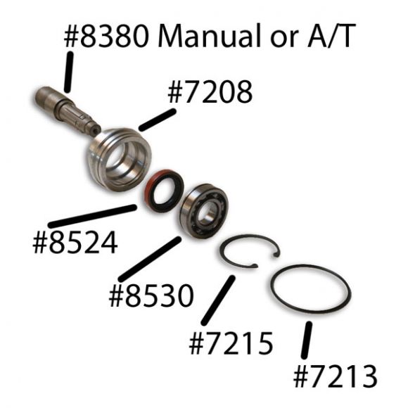 Dana 20 Bearing Retainer Snap Ring, Large, 3spd/C4/AOD/3550/AX15