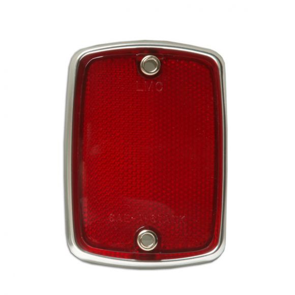 Red Rear Reflector, Mounts Under Tail Light, 67-69 Ford Bronco
