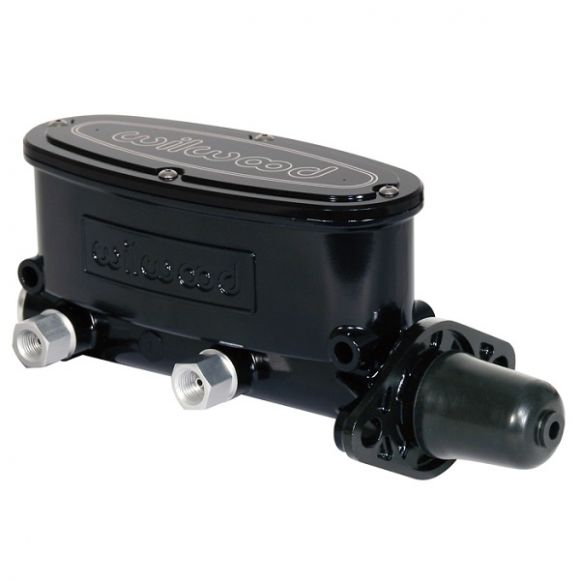 Wilwood Aluminum Tandem Master Cylinder, 1-1/8 Bore, Black E-coat