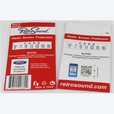 Ford Logo Radio Dial Screen Protectors for Retrosound Stereo