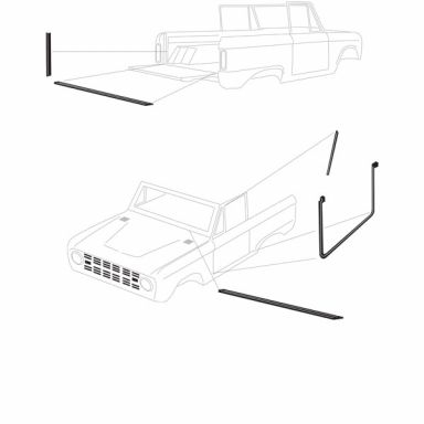 Master Weatherstrip Kit, No Top, 66-77 Ford Bronco