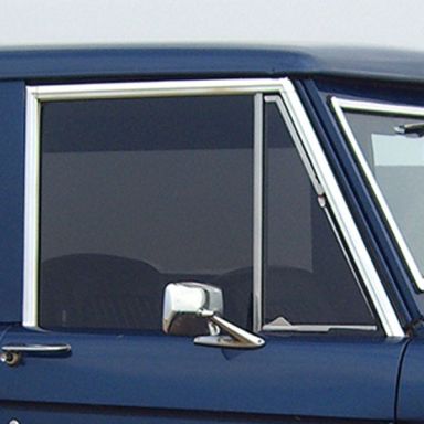 Door Window Frame Chrome Molding, Both Doors, 67-77 Ford Bronco