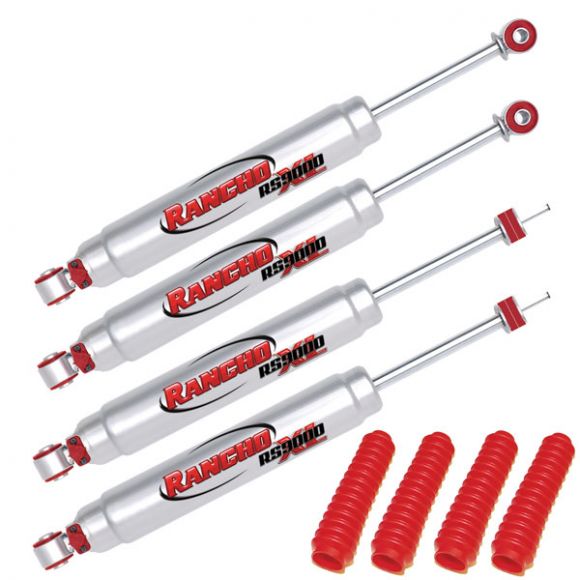 Rancho RS9000XL Shocks, Front & Rear, 2-4 inch Lift, 67-77 Ford Bronco