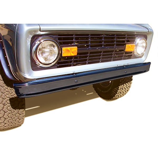 Black Painted Stock Bumper, Front or Rear, 66-77 Bronco