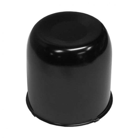 Black Rear Wheel Center Cap - Closed, 4.25 inch Diameter