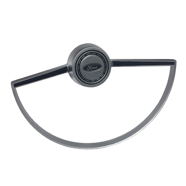 Steering Wheel Horn Button with Ring Satin 66-73