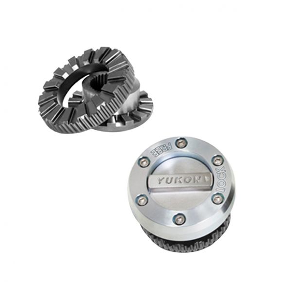 Yukon Hardcore Locking Hubs Set, Dana 30/44 19spl, 66-92 Ford Bronco 73-93 Ford F150