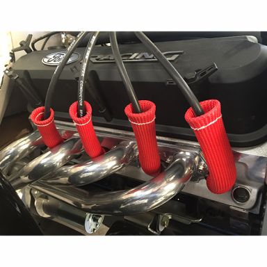 Red Spark Plug Boot Protectors, Set Of 8